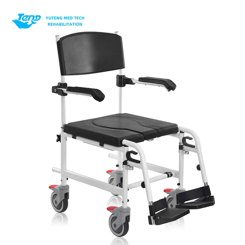 Aluminium legering commode rolstoel