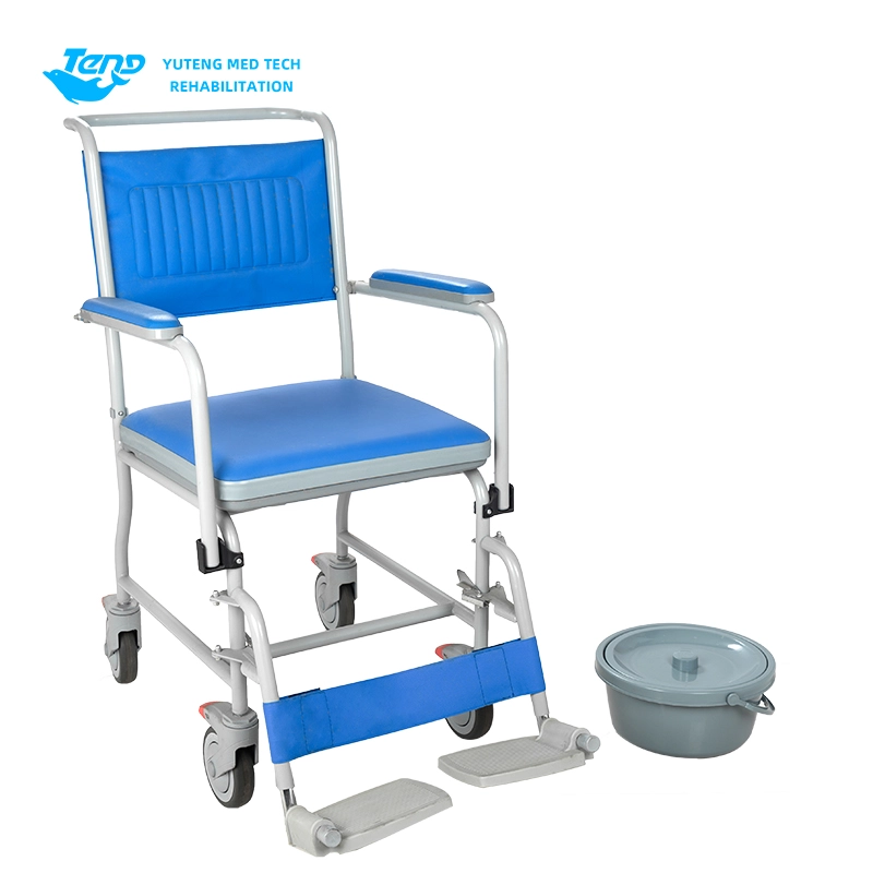 In hoogte verstelbare commode stoel